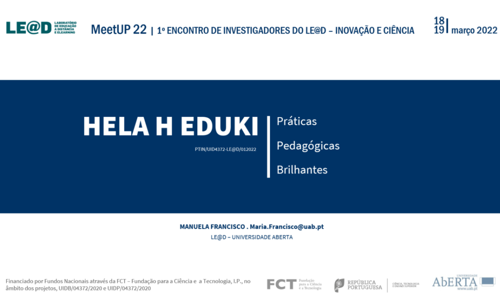 Slide apresentação Hela.H.Eduki Práticas pedagógicas brilhantes